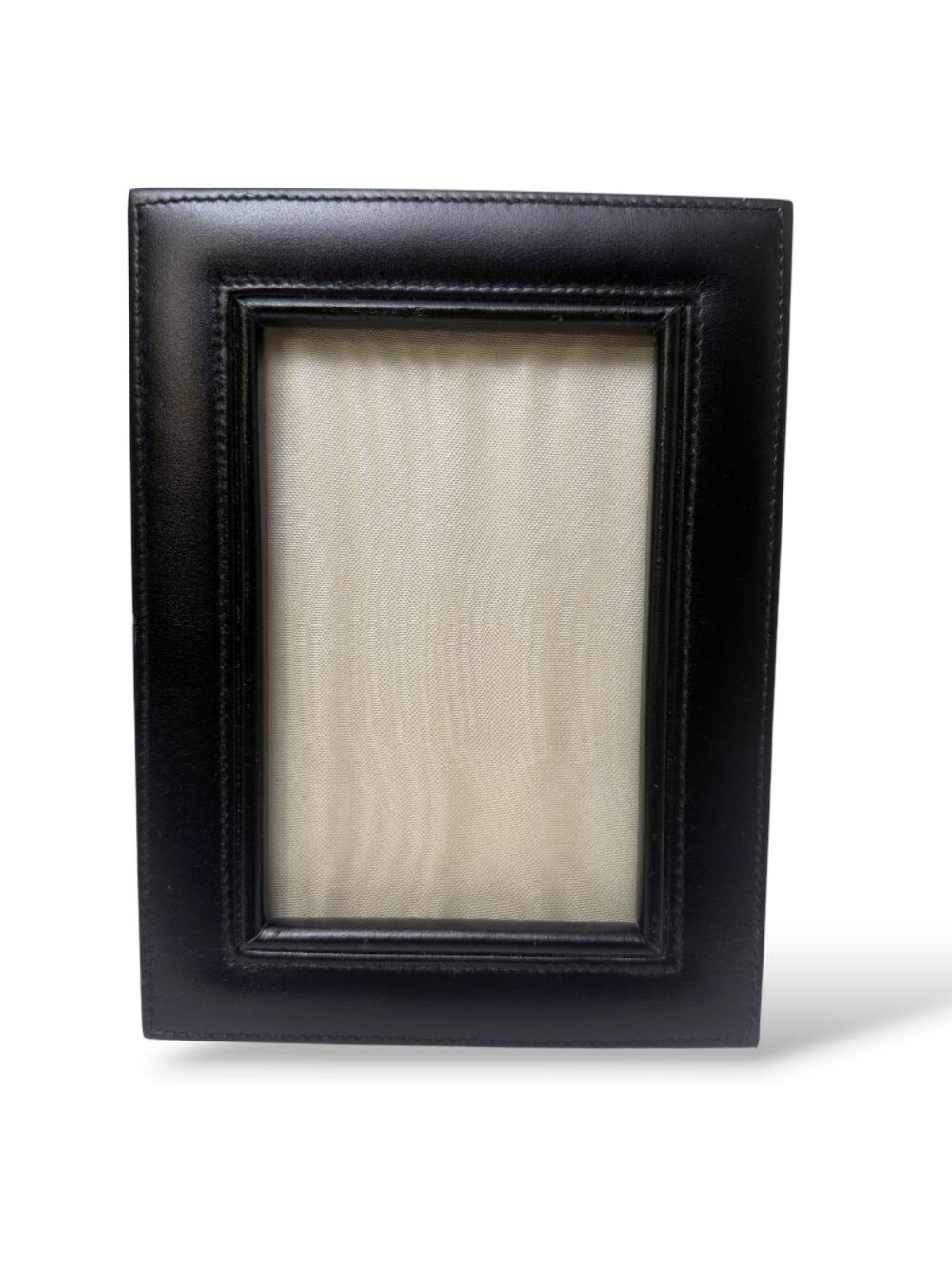 MARK CROSS Black Leather Frame 4x6 Photo Luxury Desk Frame Mens Gift